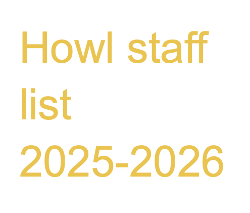 Howl journalism staff list